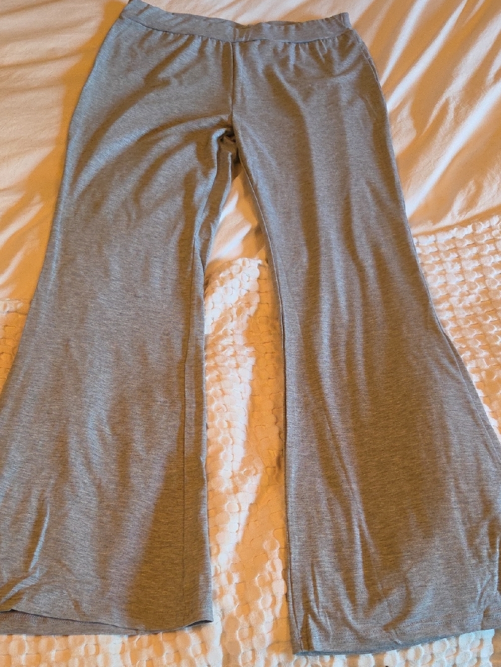 SHEIN Gray Boot Cut Flare Pants
